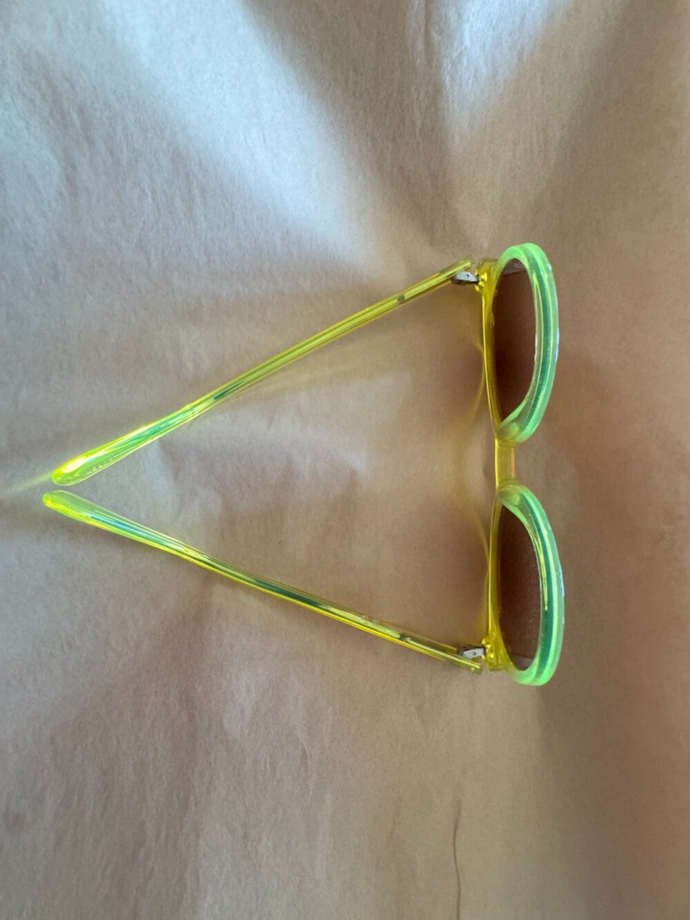 J.Crew Sunglasses, Neon Yellow, EUC - Picture 3 of 5